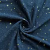 Musselin double gauze dunkel navy (Dark Navy) mit goldenen Produktbild-Vorschau 3