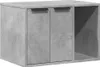 A concrete-effect cabinet with two doors on the left and an open shelf on the right. Náhled obrázku produktu