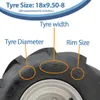 18x9.50-8 Open Centre P328 Zestaw kół i osi do przyczep ATV Podgląd zdjęcia produktu 5