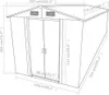 vidaXL Abri de jardin anthracite 257x779x181 cm Acier Voir les images du produit 15