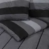 vidaXL Bettwäsche-Set Dunkelgrau 140x200 cm Baumwolle Produktbild-Vorschau 5