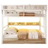 Letto a castello Merax, letto a soppalco 140x200 cm, letto Anteprima dell’immagine prodotto 8