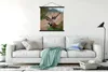 MuchoWow® Textilposter Hirsche - Farne - Natur 90x90 cm mit Produktbild-Vorschau 3