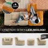 LUMALAND Pouf modulaire d'angle droit en velours côtelé Voir les images du produit 9