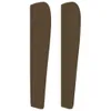 Kopfteil mit Ohren Dunkelbraun 203x23x118/128 cm Stoff Produktbild-Vorschau 4