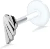 Ohrring Tragus Ohrpiercing 925 Sterling Silber mit Flügel Produktbild-Vorschau 1