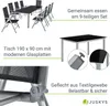 Juskys Aluminium Gartengarnitur Milano Gartenmöbel Set mit Produktbild-Vorschau 3