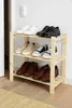 STOLMAK Schuhregale mit 3 Böden Massivholz Natur Produktbild-Vorschau 7