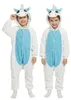 Schlafanzug Onesie Kigurumi Verkleidung Kostüm Weiß Einhorn Produktbild-Vorschau 1