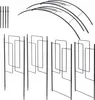 KADAX mříž "Atri", oblouk z růží, 250 cm, pergola černá Náhled obrázku produktu 13