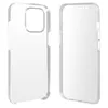 Two transparent phone cases are shown side-by-side against a white background. Produktbild-Vorschau