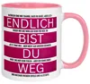 Tasse Abschied – „Endlich bist du weg“ – Abschiedsgeschenk Produktbild-Vorschau 1