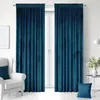 Blau Vorhang mit Kräuselband 140x250 cm Gardinen aus Produktbild-Vorschau 1