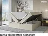 MEBLINI Boxspringbett mit Bettkasten - Gepolstert Produktbild-Vorschau 3