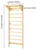 SucceBuy Schwedische Leiterwand 2-in-1, 10-stufiges Produktbild-Vorschau 8