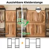 Mondeer Kleiderständer mit Teleskopstangen , 6 Ablagen, 4 Produktbild-Vorschau 6