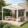 Pergola bioclimatica 3x3m in alluminio e acciaio, lamelle Anteprima dell’immagine prodotto 5
