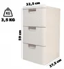 Mensola Curver Style 3x14L con cassetti bianco crema Anteprima dell’immagine prodotto 3