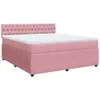 Boxspringbett mit Matratze Rosa 180x200 cm Samt Produktbild-Vorschau 3