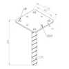 Ancoraggio TRIBECCO 110x110 mm Ø20 per il fissaggio nel Anteprima dell’immagine prodotto 5