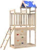 vidaXL Hracia veža hnedá 110,5 x 52,5 x 215 cm Masívne Náhľad obrázku produktu 7