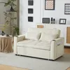 A beige sofa bed is shown in a living room setting, with decorative items and furniture in the background. Produktbild-Vorschau