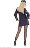 A woman wearing a stewardess costume, viewed from the back. Produktbild-Vorschau