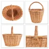 Creative Home Weidenkorb mit Henkel | 32x24x29 cm +/- 2cm Produktbild-Vorschau 9
