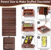 4 Stück Schokoladenform Silikon,Tief Schokoladentafel Produktbild-Vorschau 5