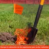 100er Set Rasen-Markierungsfahnen, 14×10 cm, Orange, ideal Produktbild-Vorschau 4