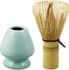 2-teiliges Set 1x Matcha Besen Halter / Ablage Keramik + 1x Produktbild-Vorschau 1