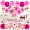 ZERODECO Set de décoration de fête Confetti roses Ballons Voir les images du produit 7