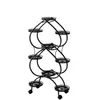 Portafiori in Metallo da 120 cm con Ruote – Scaffale per Anteprima dell’immagine prodotto 9