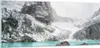 Bilder auf glas - Einteilig - Berge See Schnee - 100x40cm - Produktbild-Vorschau 1