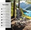 4 čalouněné kempingové židle - šedé Náhled obrázku produktu 10