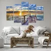 Bild auf Leinwand - Leinwandbild - See Brücke - 150x100cm - Produktbild-Vorschau 6