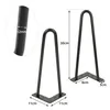 4er Set Möbelfüße 30cm Tischbein Metall Schwarz Produktbild-Vorschau 6