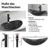 Puluomis Waschbecken Glas Aufsatzwaschbecken Waschschale Produktbild-Vorschau 5