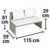 Lounge-Set Sitzgruppe Terrassenmöbel-Set Bostonia 4-tlg. Produktbild-Vorschau 10