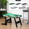HOMCOM 6-in-1 klappbarer Multispieltisch für Kinder ab 7 Produktbild-Vorschau 2