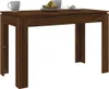 vidaXL Jídelní stůl Brown Oak Optics 120x60x76 cm Materiál Náhled obrázku produktu 3