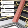 Close-up view of roof construction with a metal flashing component and informational callouts. Produktbild-Vorschau