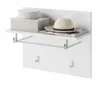 Garderobenpaneel "Leon" weiß Hochglanz Wandgarderobe 60 x Produktbild-Vorschau 3