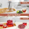 Teekanne Glas mit Siebeinsatz, Kleine Teekanne aus Glas, Produktbild-Vorschau 5