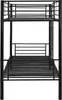 Letto a castello "ADAM" - 90 x 190 cm - Metallo - Nero Anteprima dell’immagine prodotto 4
