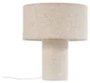 Lindby Tischleuchte Elfie, Ø 35 cm, beige, Leinen, E27 Produktbild-Vorschau 1