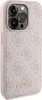 A close-up side view of a pink iPhone case with a repeating Guess logo pattern. Anteprima dell’immagine prodotto