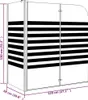 Parawan Wannowy W Paski, 120X68X130 Cm, Szkło Hartowane Podgląd zdjęcia produktu 7
