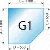 Kaminbodenplatte 110x110 cm Glas Klarglas Produktbild-Vorschau 1