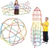 400stk Strohhalme Bausteine Set Lernspielzeug ab 3 Jahren Produktbild-Vorschau 13